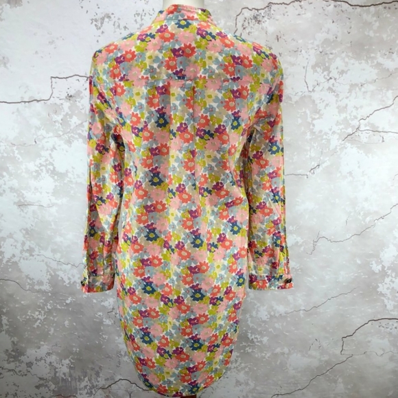 EUC Coach Hadley Floral Tunic Swim Cover Up Top - Picture 3 of 8